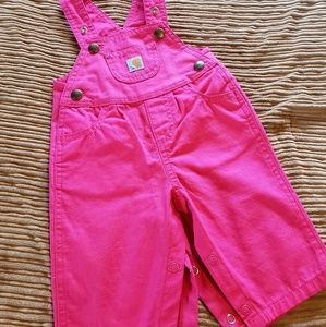 Baby girl Carhartt overalls 6 months.